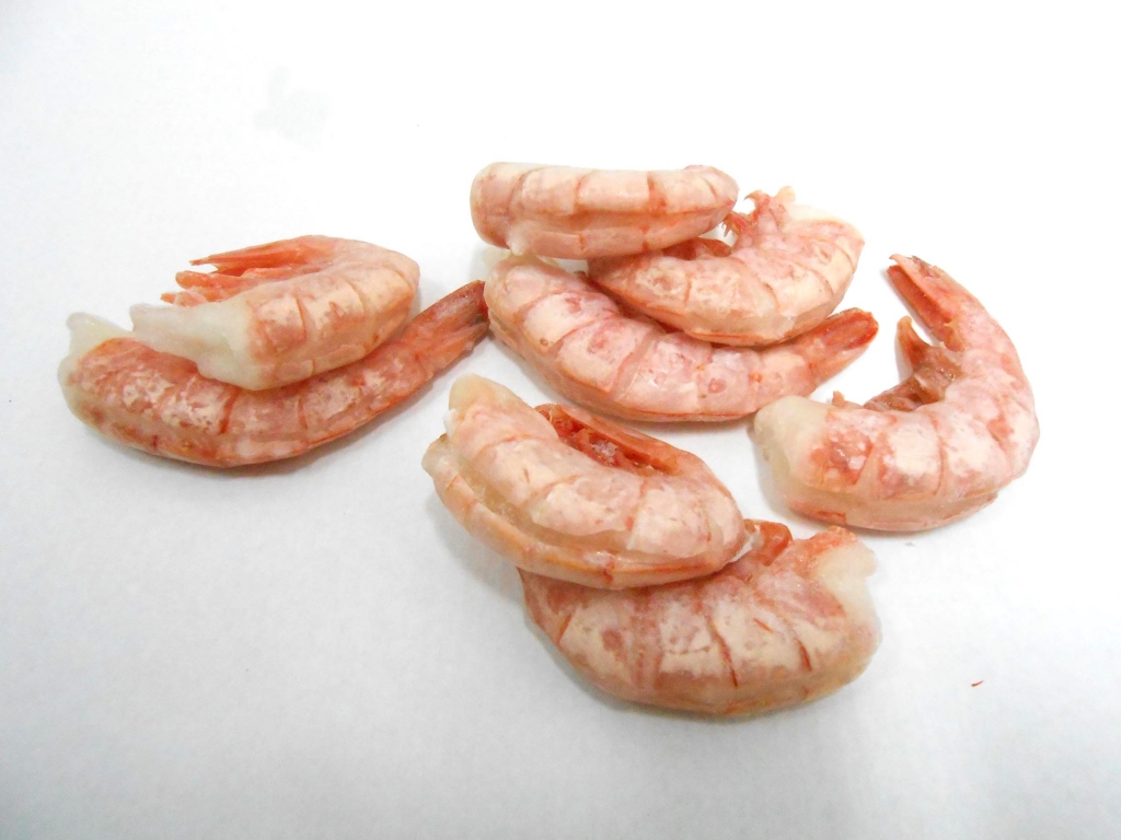 Value added formats red shrimp tail easy peel