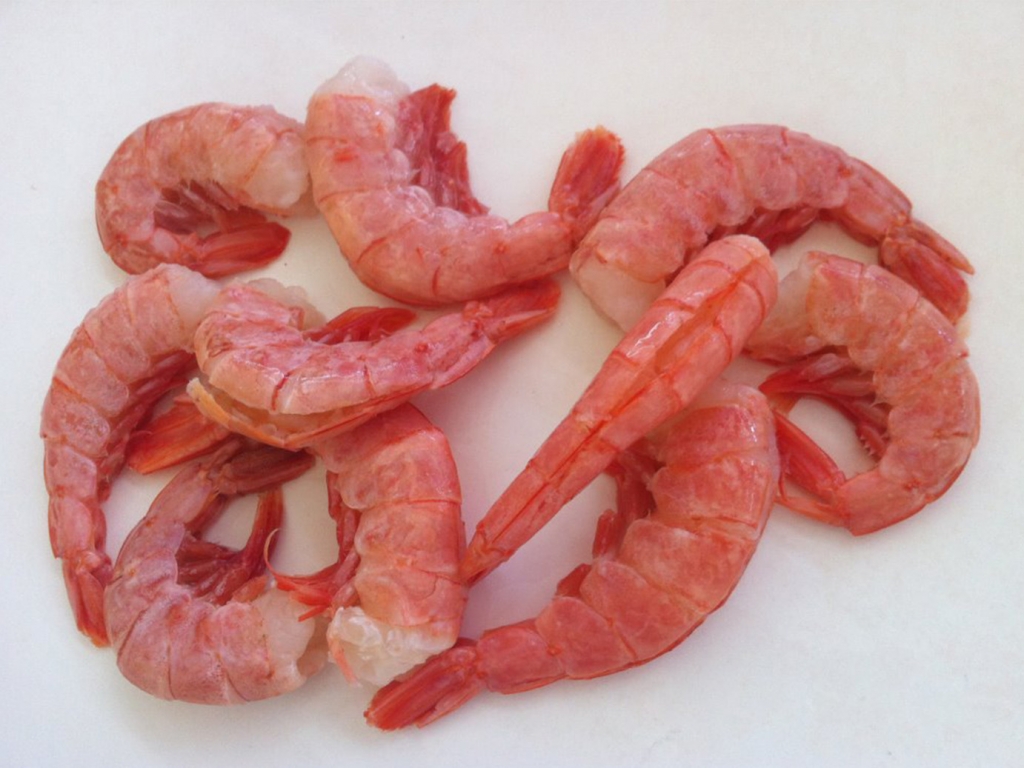 Value added formats red shrimp tail easy peel