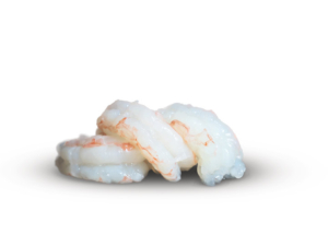 Red shrimp. Peeled and deveined