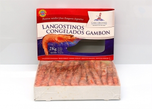 Langostino entero, nuestra marca Cabo Vírgenes