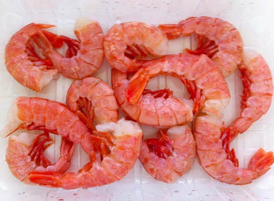 Value added formats red shrimp IQF tail