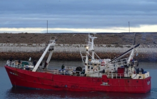 The Mar de Oro coming out to fish.